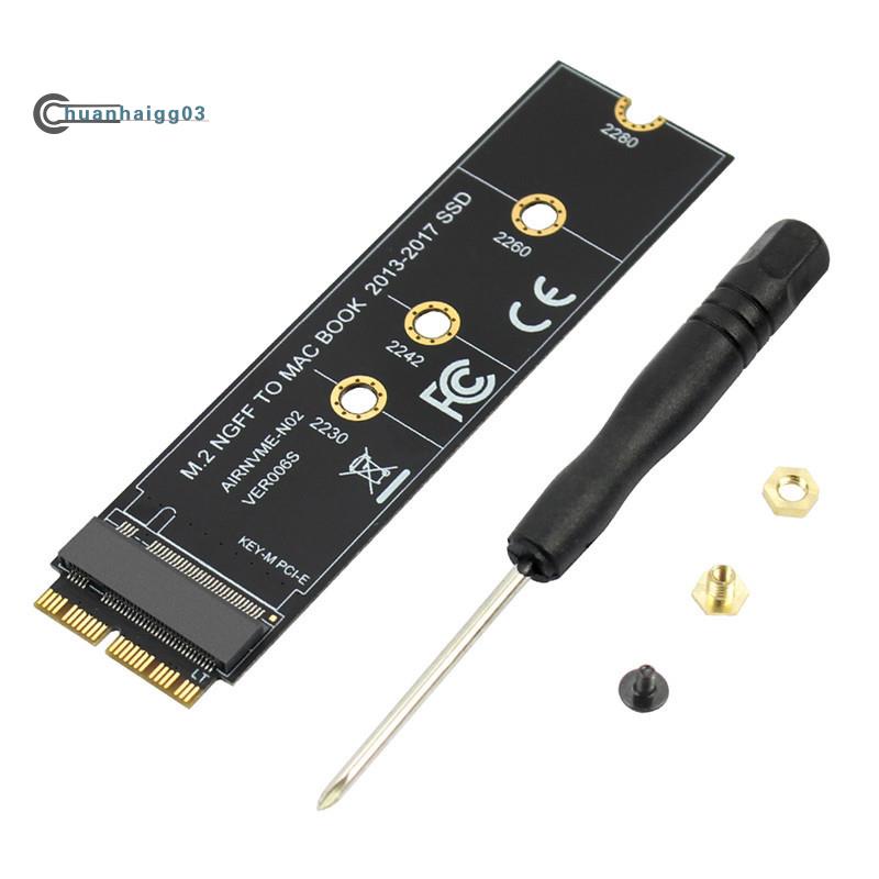 Thẻ Chuyển Đổi M.2 NVME SSD Cho MacBook Air Pro Retina 2013-2017 NVME / AHCI SSD A1465 A1466 A1398 A1502