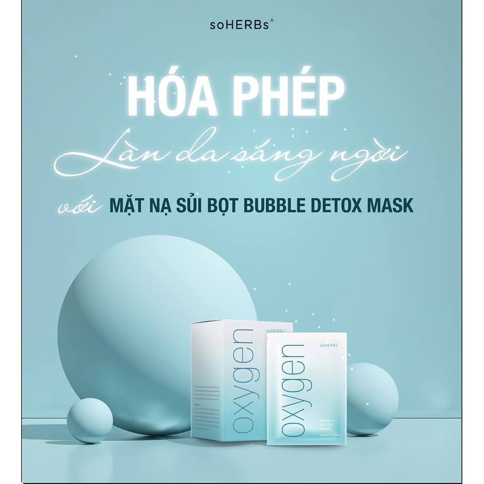 Mặt nạ thải độc sủi bọt OXYGEN soHERBs.