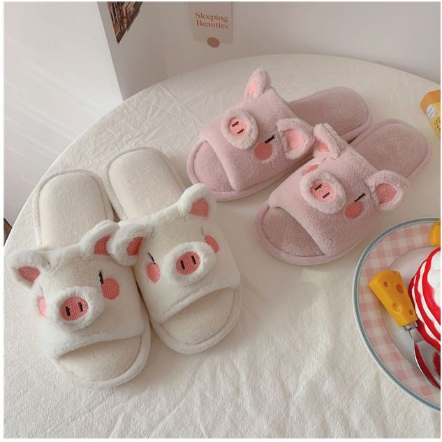 Dép heo và chó bông mang trong nhà - US240