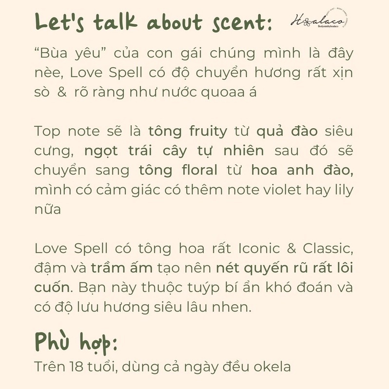 BODY MIST Xịt thơm toàn thân LOVE SPELL Victoria’s Secret