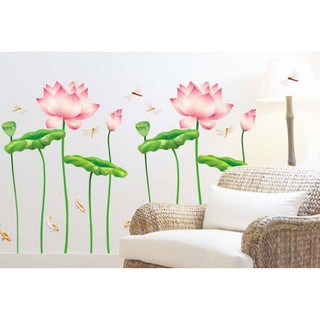 Decal dán tường Hoa sen