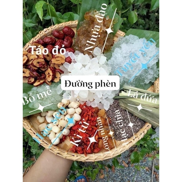 nguyên liệu nấu chè dưỡng nhan 14 vị 400gr