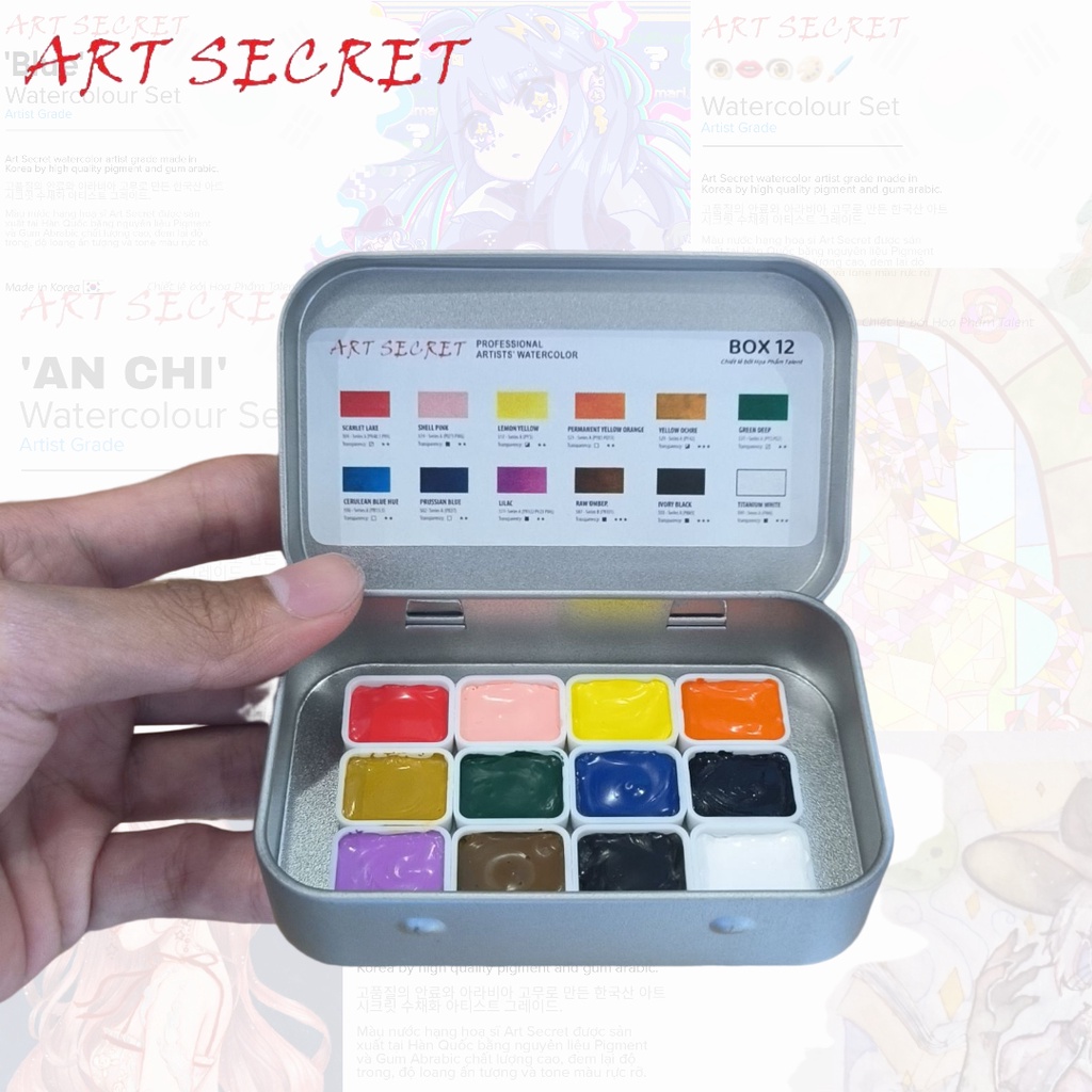 - Bộ màu nước  Art Secret - Talent Customize