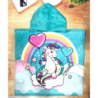 Khăn tắm, choàng tắm có mũ cho bé đi bơi đi biển hình Hello Kitty