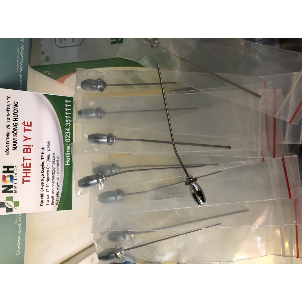 ✅Ống hút dịch,tai mũi họng inox - hút dịch xoang mũi dùng trong phẫu thuật ki thanh quản tai mũi họng HÀNG PAKISTAN