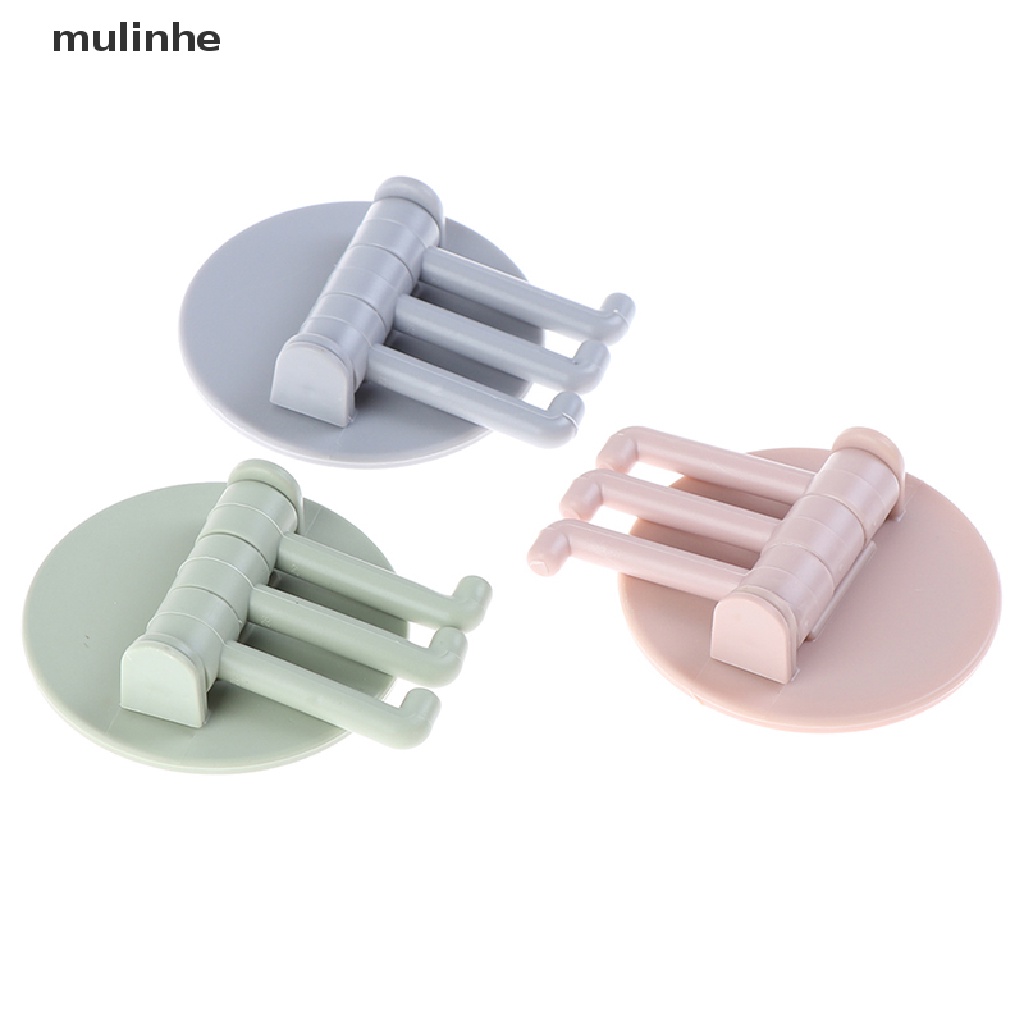 Móc Treo Đồ 3 Nhánh Dạng Xoay Gắn Tường Nhà Bếp / Nhà Tắm