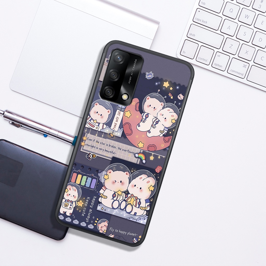 Ốp Lưng Oppo A54 4G - A54 5G - A55 4G - A55 5G , In Hình "Lovely Bear". Đẹp, Bền, Màu Sắc Bắt Mắt.