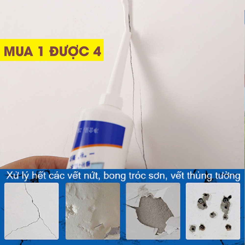 Keo vá tường/keo trám vết nứt xử lý bong tróc tường nhanh chóng hiệu quả