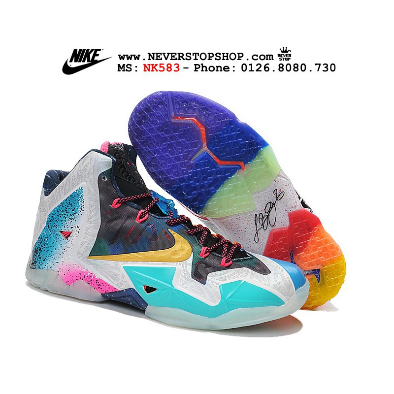 NIKE LEBRON 11 WHAT THE giày bóng rổ mỗi chiếc một màu siêu ngầu, hàng chuẩn [TẶNG VỚ] 👟 NEW 2020