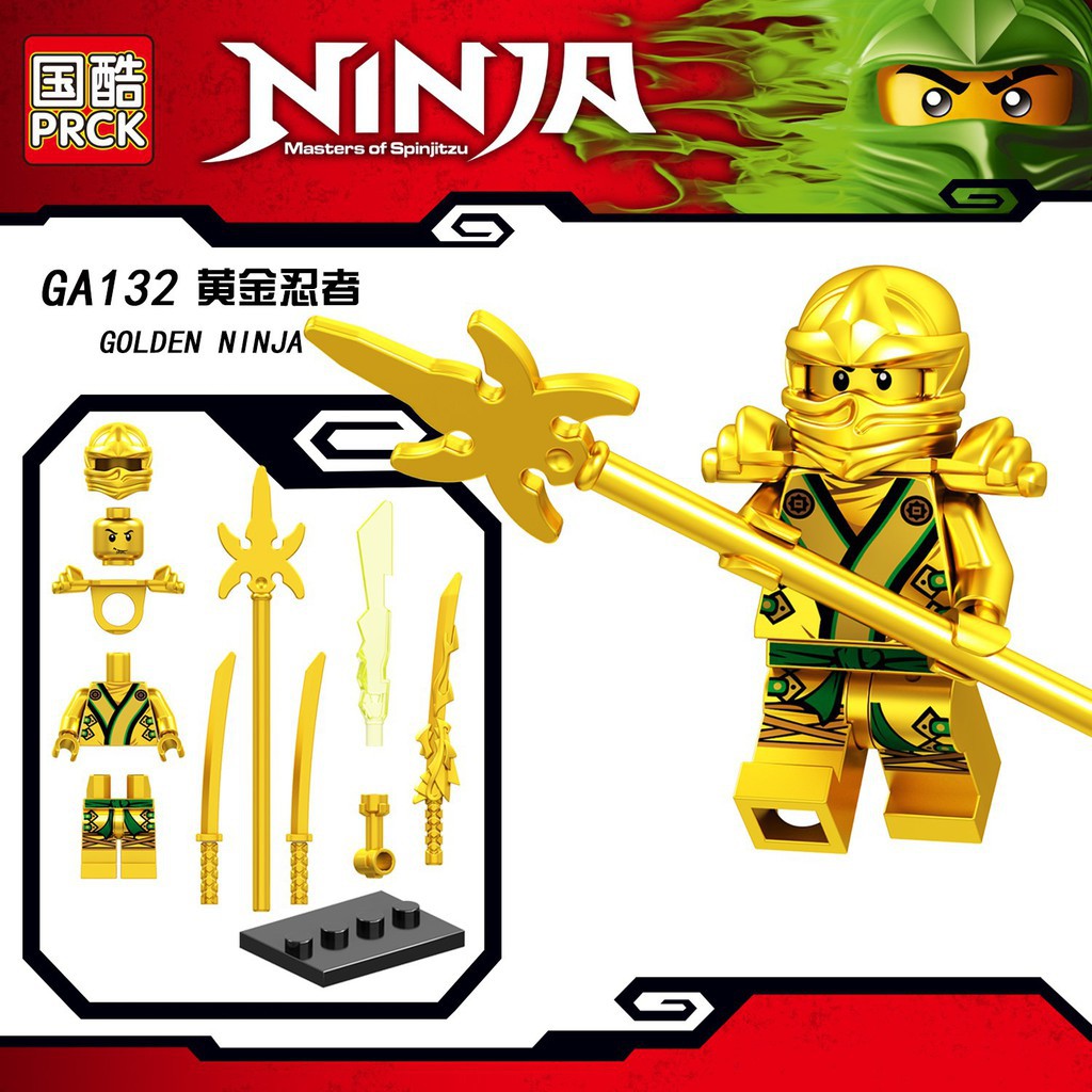 Đồ Chơi Minifigures Các Nhân Vật Trong Ninjago Thế Hệ Mới Vũ Khí Siêu Ngầu - Golden Ninja Và Kai ZX