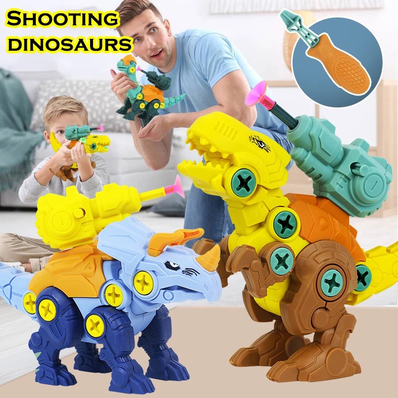 Đồ Chơi Khủng Long Lắp Ráp Có Tua Vít Tháo Lắp - Mô Hình Size To Cho Bé