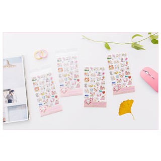 Set 6 tấm sticker dán vở, sổ tay hình cún con siêu cute SakuraShop