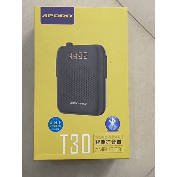 Máy trợ giảng không dây APORO T30 UHF - Tặng kèm mic cài áo + Sạc