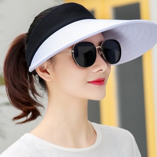 Nón chống nắng rộng vành phong cách Hàn, mũ rộng vành nửa đầu cao cấp