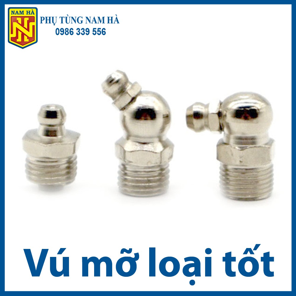 (Loại tốt) Vú bơm mỡ bò các loại M6, M8, M10, M12, M13, M14