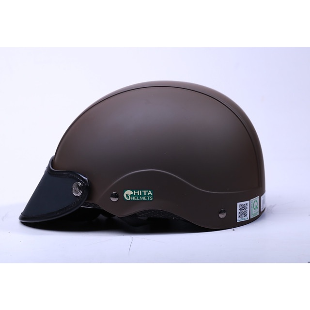 Mũ Bảo Hiểm 1/2 Chita CT31 - Nâu Nhám - size M