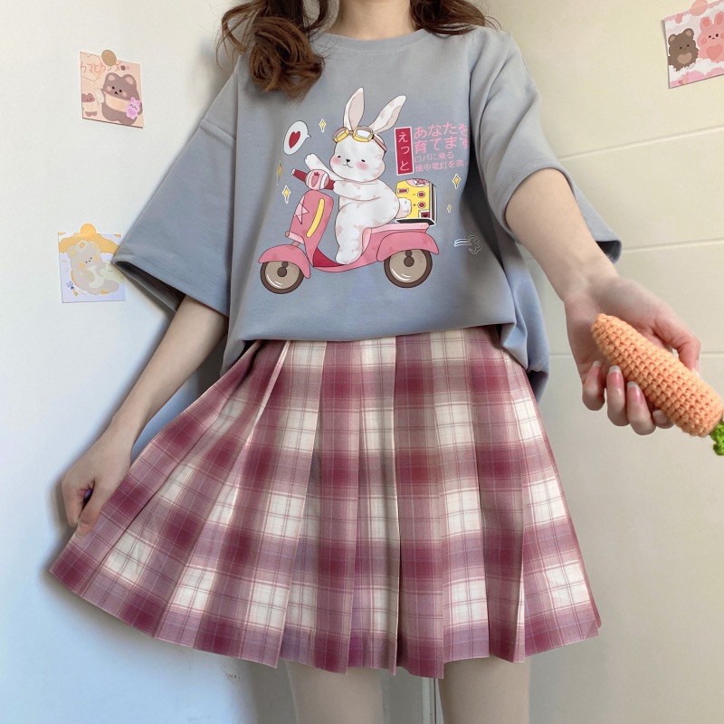 [Order] Áo In Hình Thỏ Chạy Xe Anyas Flagship Store | BigBuy360 - bigbuy360.vn