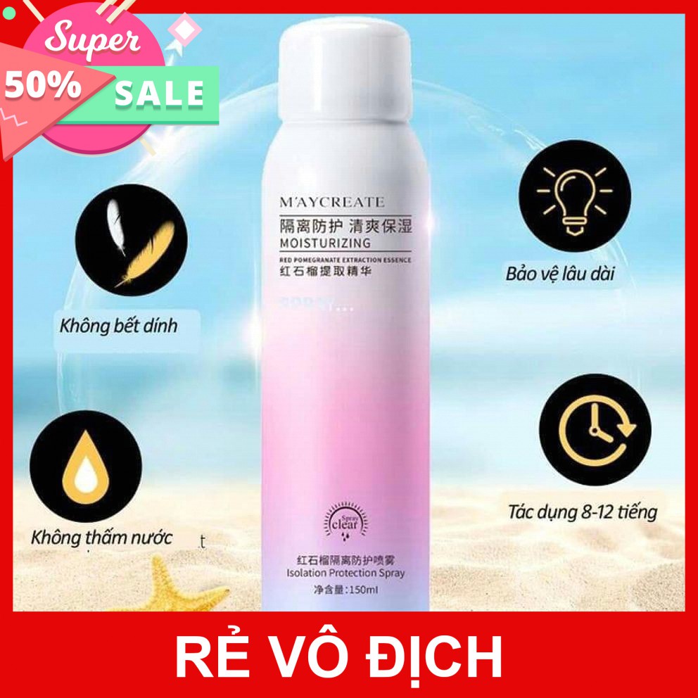 Xịt Chống Nắng M’aycreate Cao Cấp An Toàn