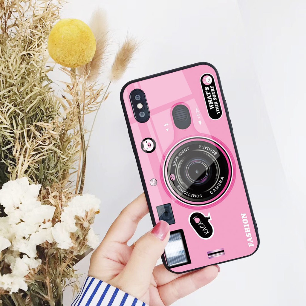 ốp iphone máy ảnh mặt lưng kính k168