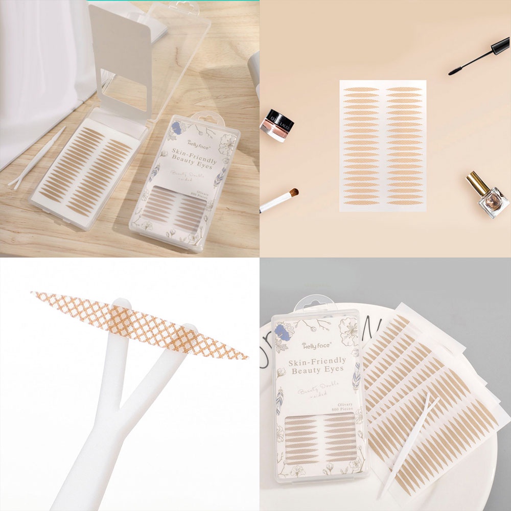 (Hàng Mới Về) Set 20 Tấm Băng Keo Dán Trang Điểm Mắt Màu Sắc Tự Nhiên Sáng Tạo