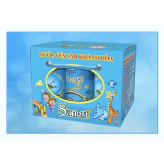 NƯỚC YẾN SÀO KHÁNH HÒA SANEST DÀNH CHO TRẺ EM ĐÓNG LON 190 ML, HỘP 6 LON - 0162H6