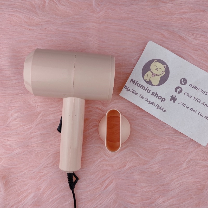 Máy sấy tóc mini nhỏ gọn công suất 800w chuyên nghiệp