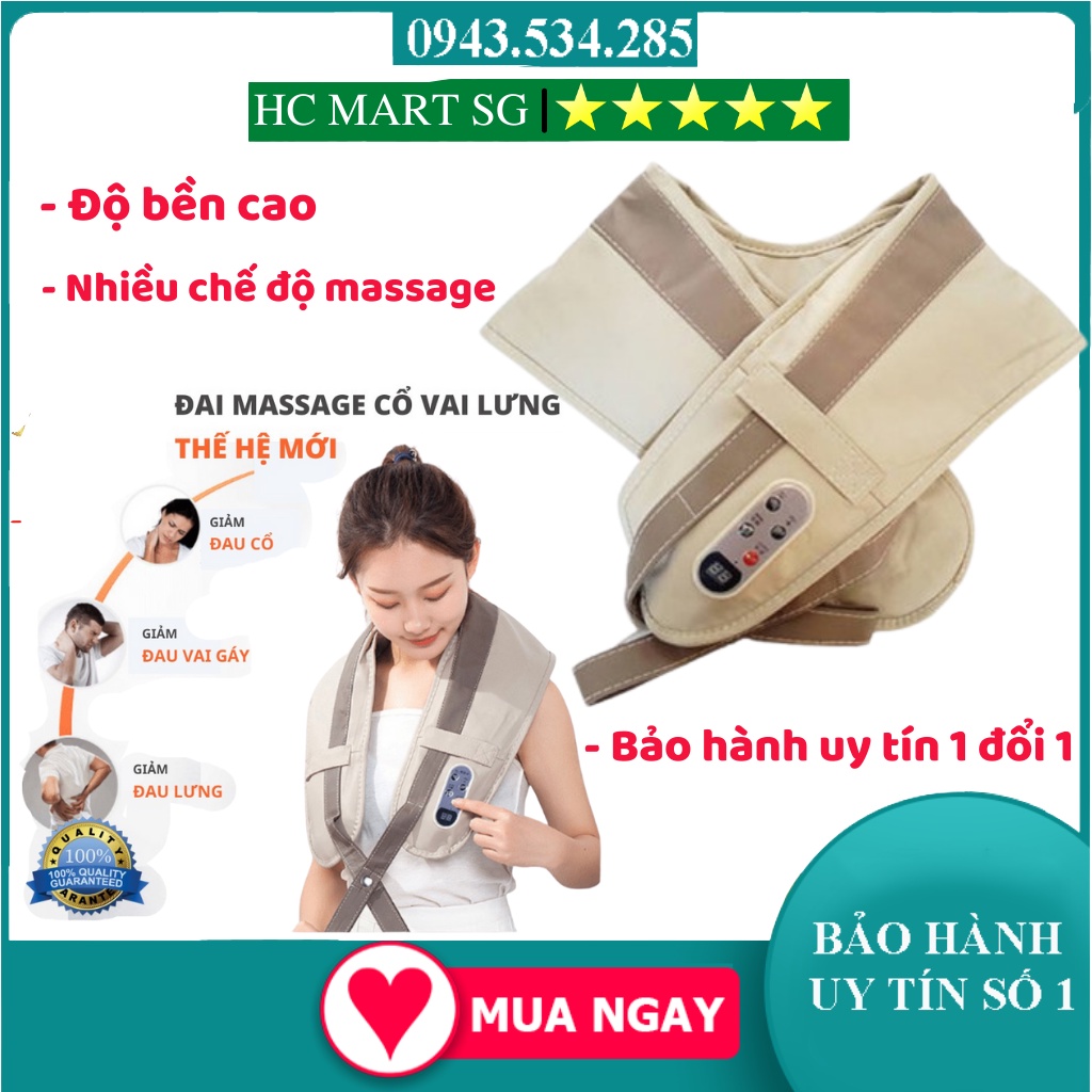 Sale Máy mát xa cầm tay, Máy Massage Vai, Lưng, Cổ, Gáy đem lại sự thoải mái cho người dùng, Xả stress, Bảo hành uy tín