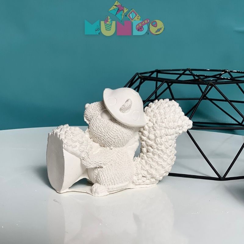 Combo 2 tượng tô (có màu + cọ) màu cao cấp chọn mẫu SIZE L SCRAT, tượng thạch cao MUNDO