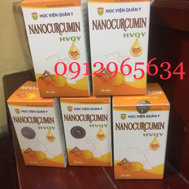 [Chính hãng] Nanocurcumin 300mg của Học viện Quân Y hỗ trợ đẹp da điều trị đau dạ dày tăng sức đề kháng...