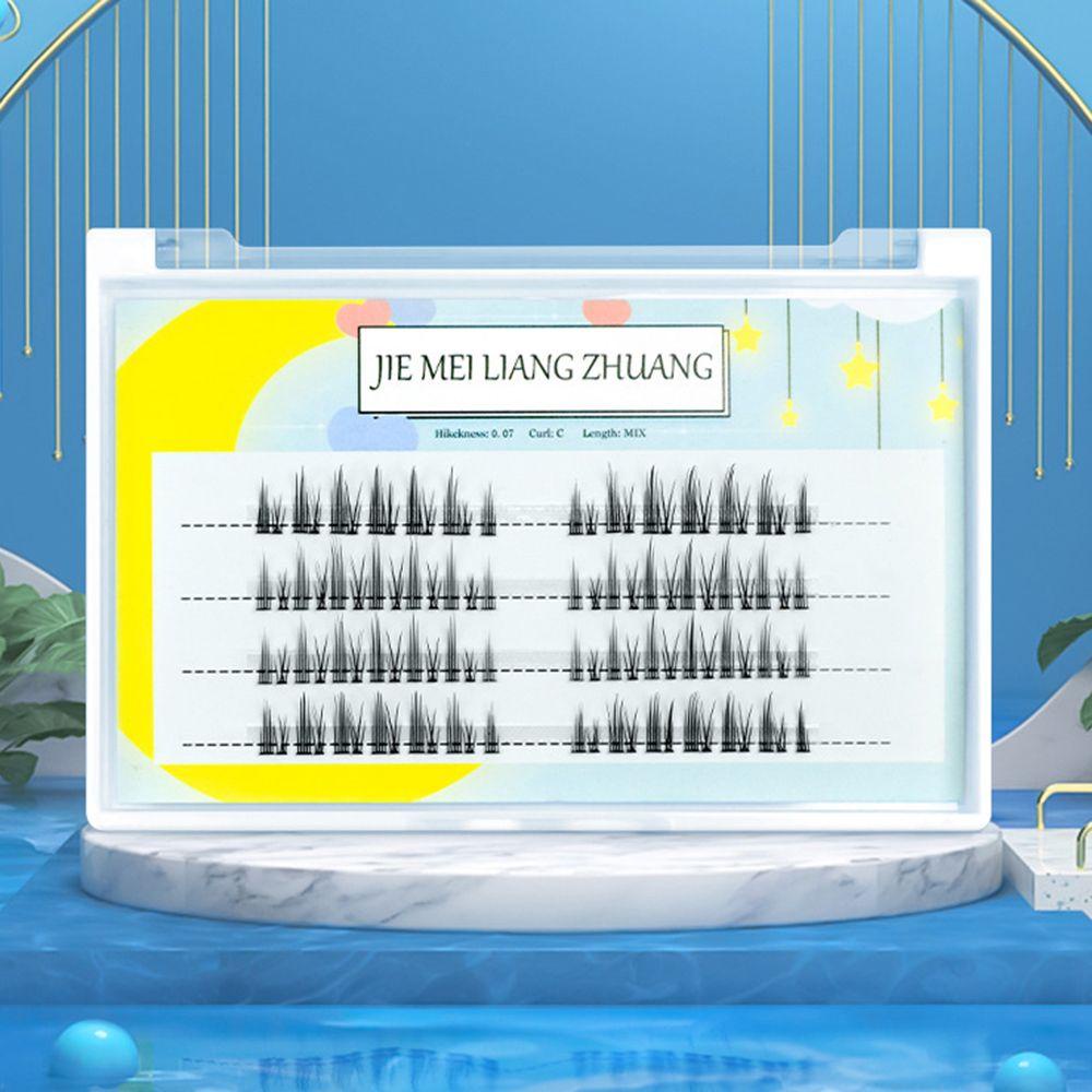 QQMALL Lông Mi Giả 3D 8-12mm Mềm Mại Hỗn Hợp Trang Điểm Tự Nhiên