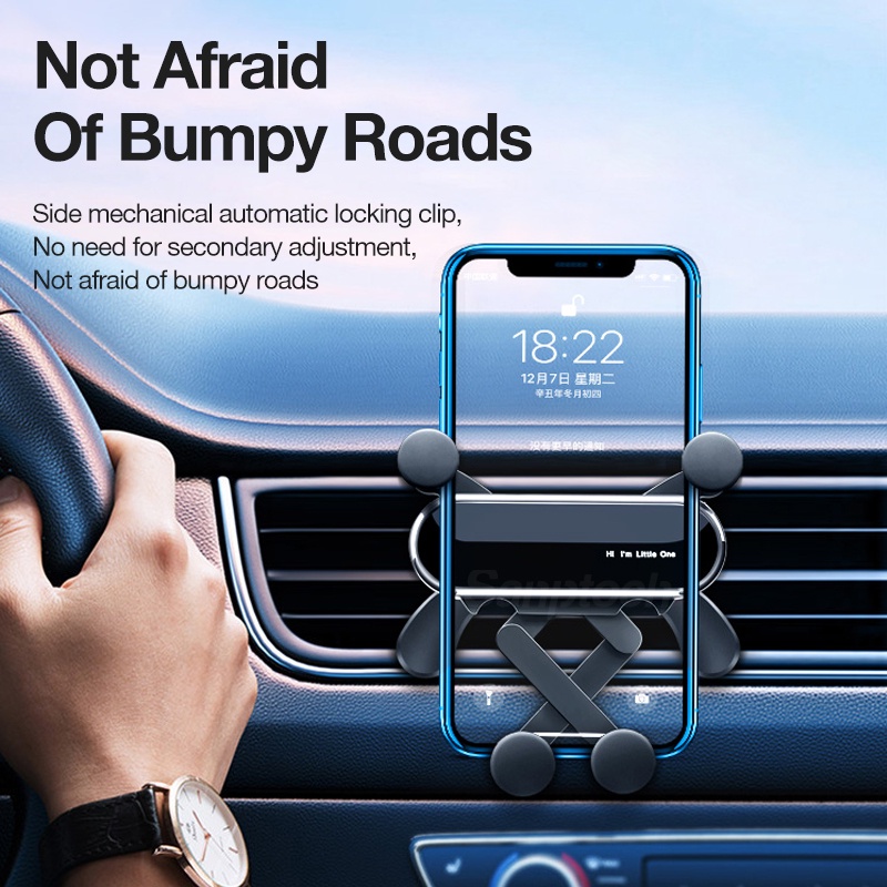 Giá Đỡ Điện Thoại Gắn Lỗ Thông Gió Xe Hơi Sanptoch 2022 Cho iPhone 4-7 Inch iPhone 12 13 Pro Max Samsung Xiaomi Huawei Oppo
