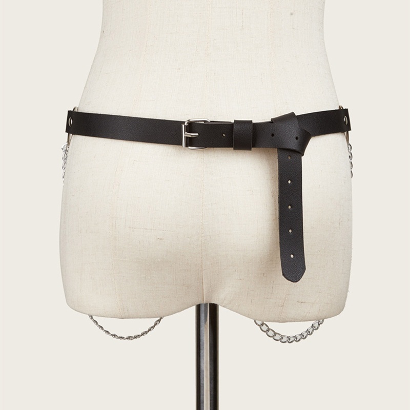 Thắt Lưng Dây Xích Tròn Bằng Hợp Kim Phong Cách Hip Hop Cá Tính Cho Thanh Thiếu Niên