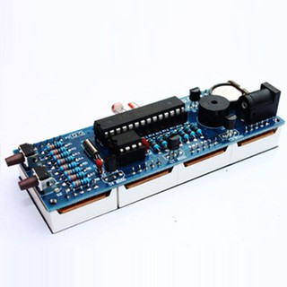 US Electronic 4-digit DIY Digital LED Clock Kit Light Control Temperature Hot
