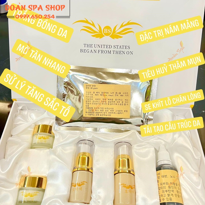 Bộ Cốt Phôi Tan Nám Siêu Trắng Bóng Hàn Quốc Làm Tại Nhà