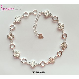 Lắc tay bạc Ý 925  - Cỏ bốn lá may mắn RYB140084