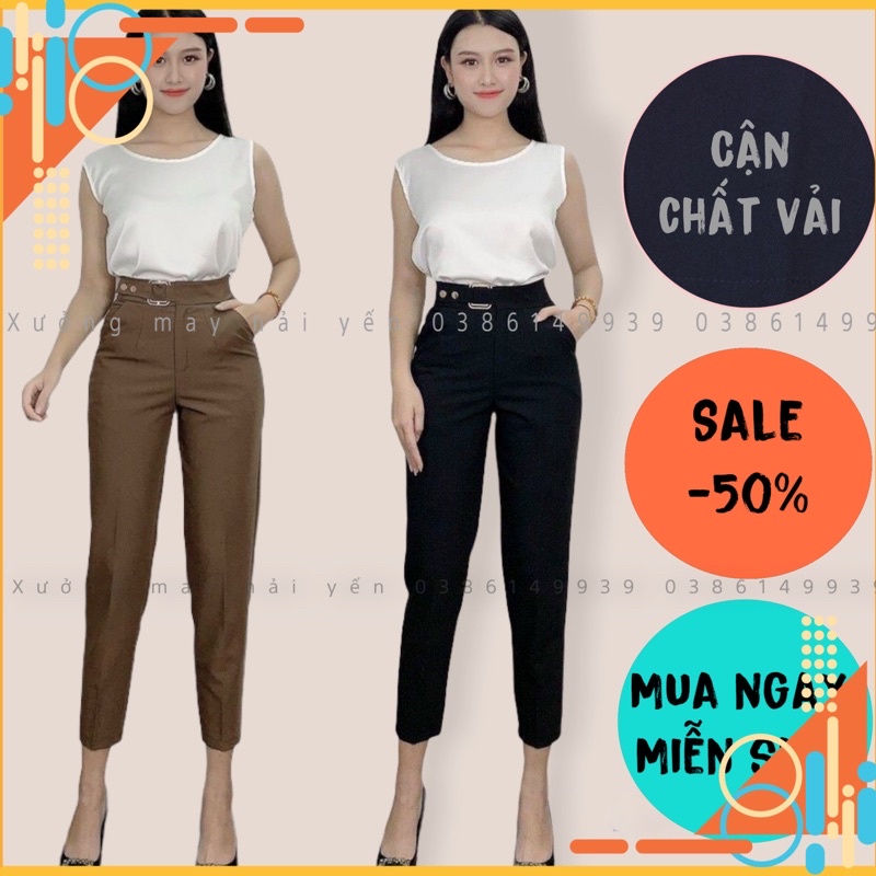 [ sale. 50%] Quần tây công sở đai mẫu mới mã 258