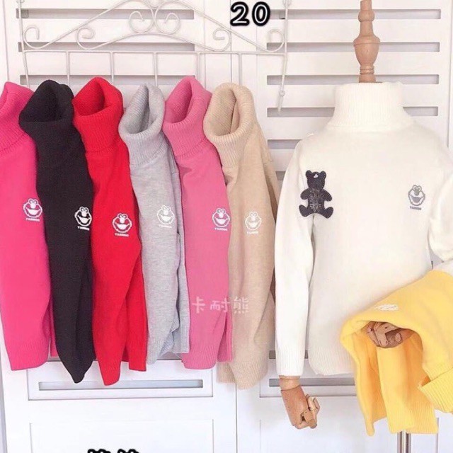 áo len cổ lọ hàng Quảng Châu đanh mịn size 8-25kg