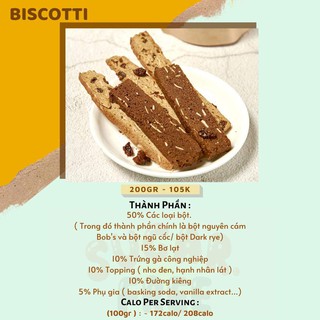Biscotti ngũ cốc nguyên cám