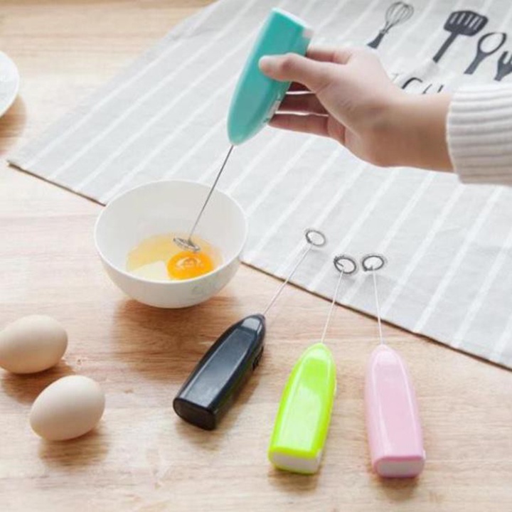 Cây Đánh Trứng, Đánh Kem, Tạo Bọt Cafe Nhấn Xoay Tự Động