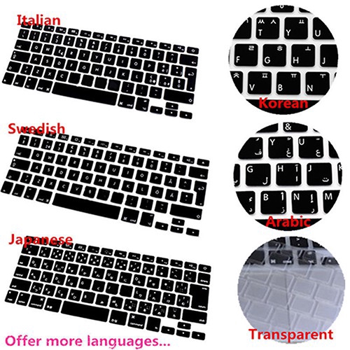 Miếng Silicone Bảo Vệ Bàn Phím Cho Macbook Air Pro 13 Pro 16 Air 13 2020 Pro 13 2020 Retina Mac 13 15 17inch