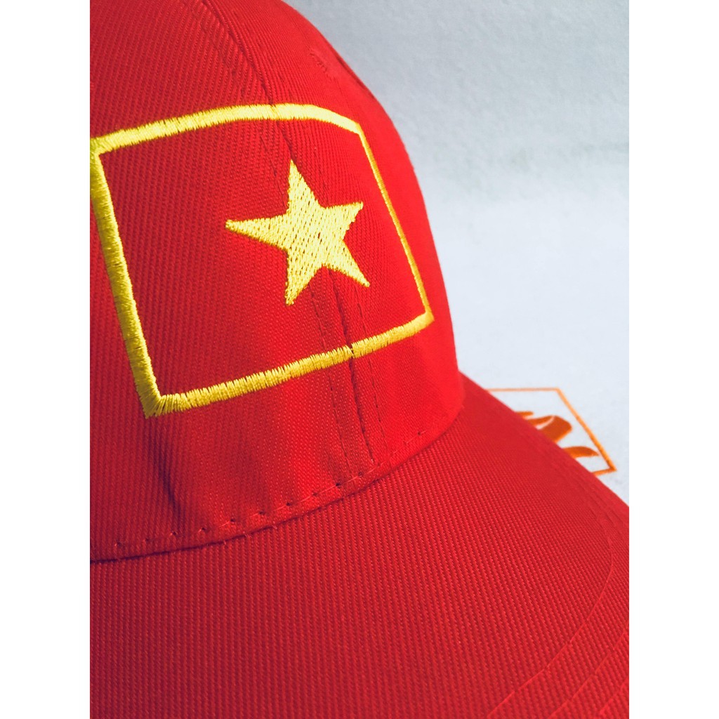 Nón kết thêu Cờ đỏ sao vàng Việt Nam - Mũ Lưỡi Trai Nam Nữ AZ MT53 ༚