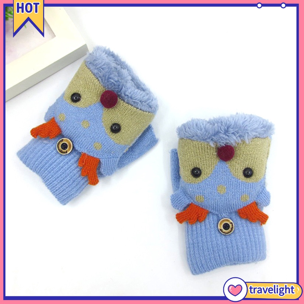 Găng Tay Bông Mềm Mại Hình Tuần Lộc Giáng Sinh Cho Bé Gái