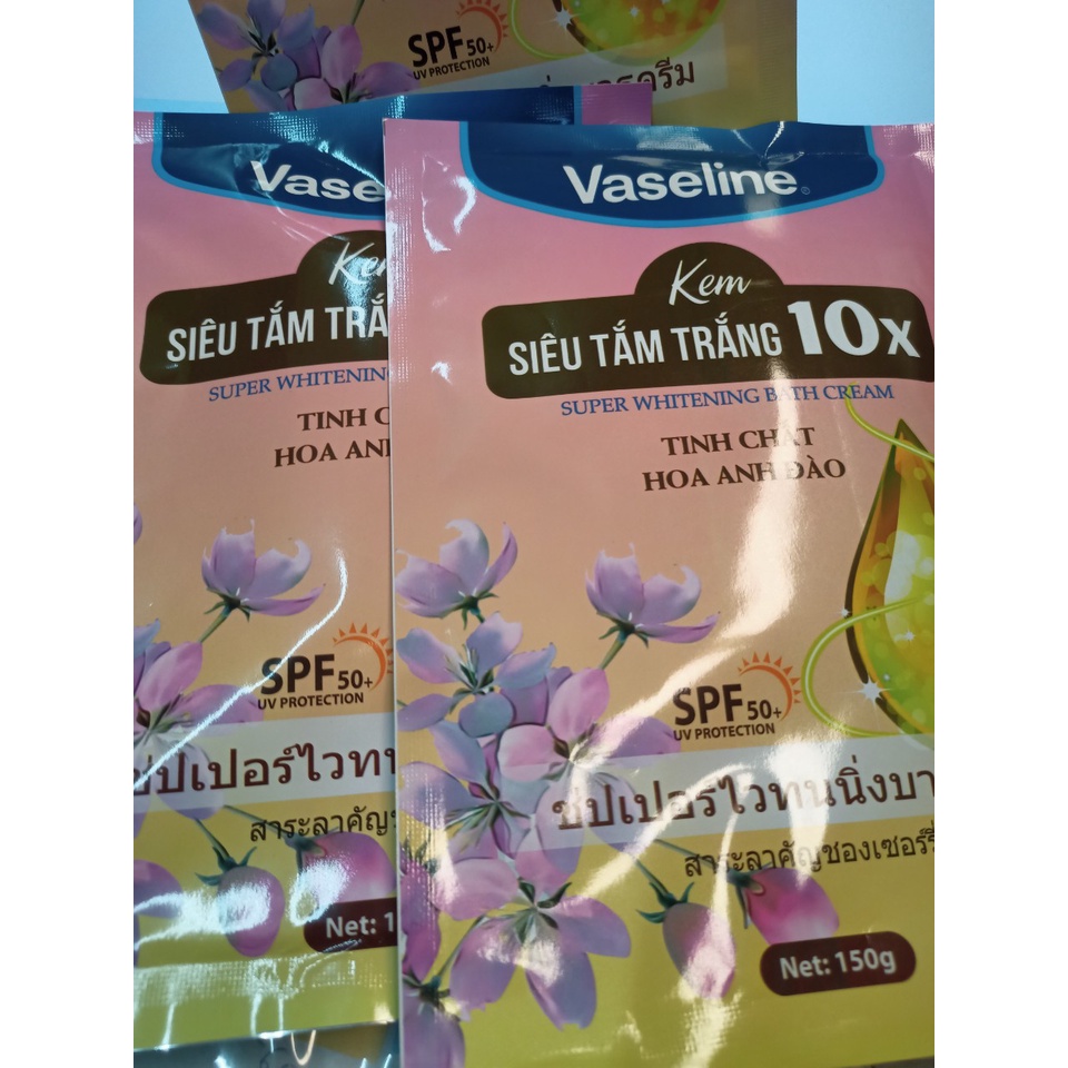 Siêu tắm trắng Vaseline 10X - GÓI HỒNG