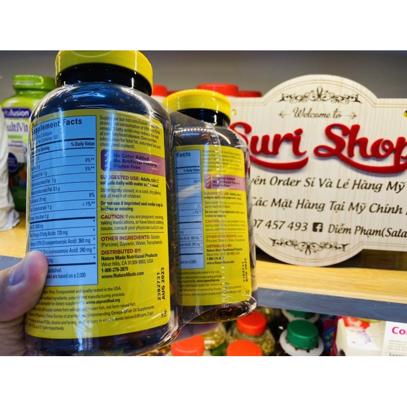 Viên uống dầu cá Omega3 Nature Made | Thế Giới Skin Care
