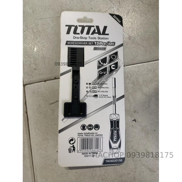 Bộ tua vít 15 đầu TACSD30156 TOTAL