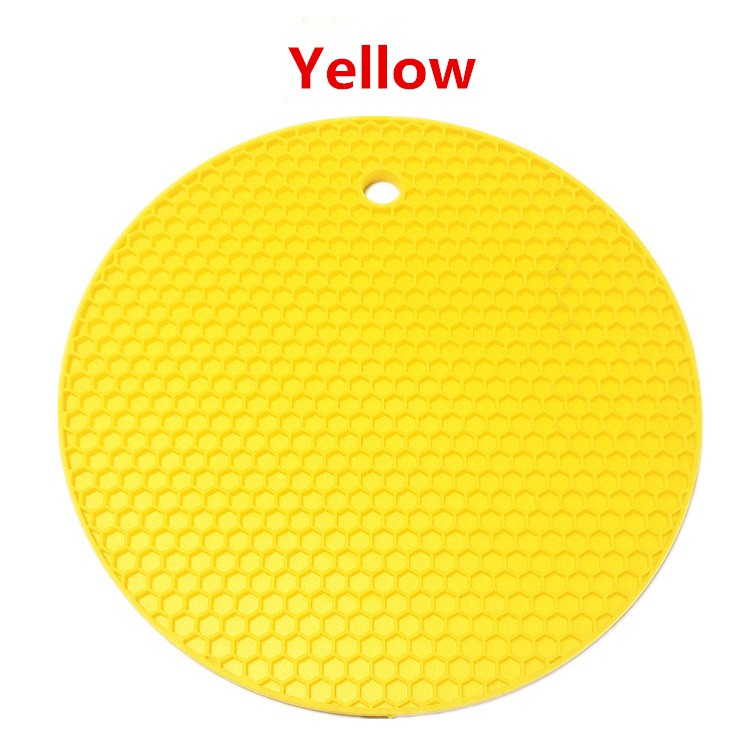 Miếng Lót Nồi Bằng Silicon Hình Tròn Cách Nhiệt Chống Trượt Siêu Bền Tiện Dụng Giá Đỡ