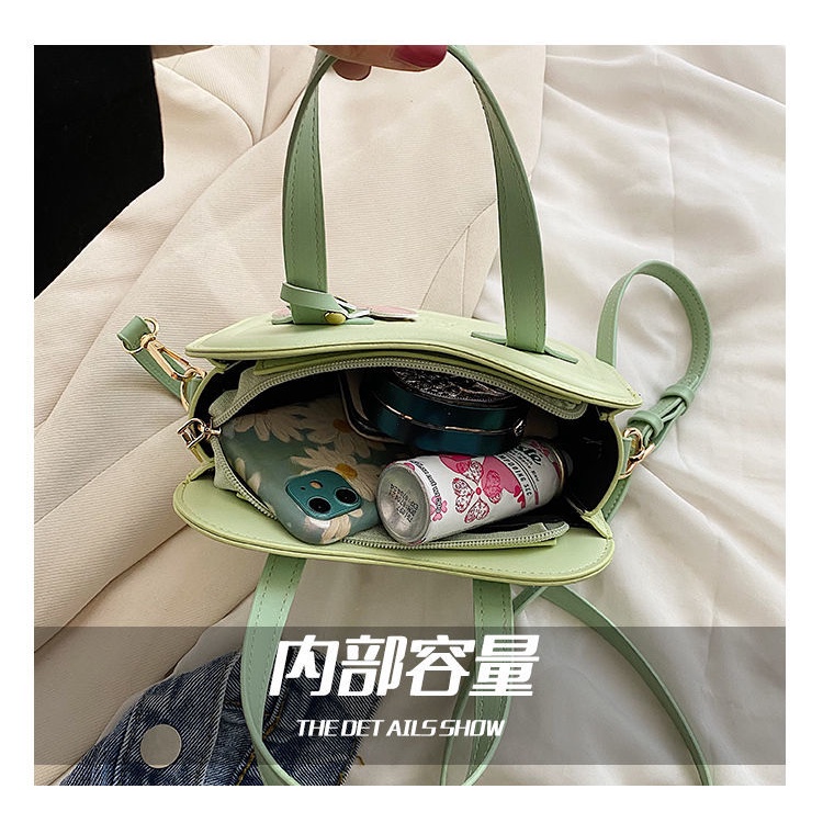 Túi Đeo Chéo Hình Vuông Cỡ Nhỏ Họa Tiết Cherry Dễ Thương Thời Trang Mùa Hè 2022 Phong Cách Hàn Quốc Cho Bạn Gái