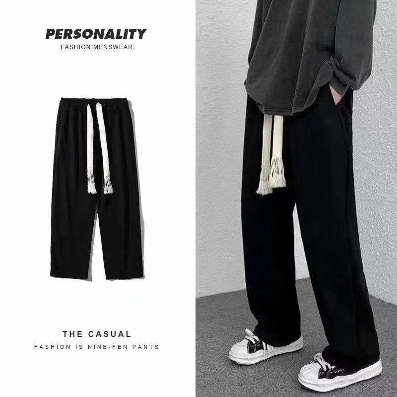 Quần dài ống rộng oversize S-3XL phong cách hip hop Âu Mỹ thời trang mùa hè cho nam