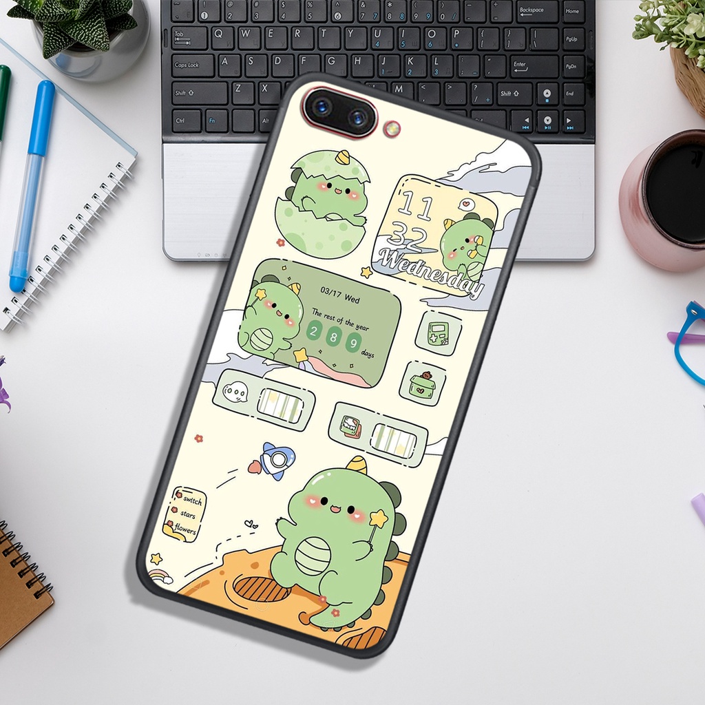 Ốp Lưng OPPO A3S - A5 - A1K - A71 - A83   , In Hình Khủng Long Đáng Yêu.