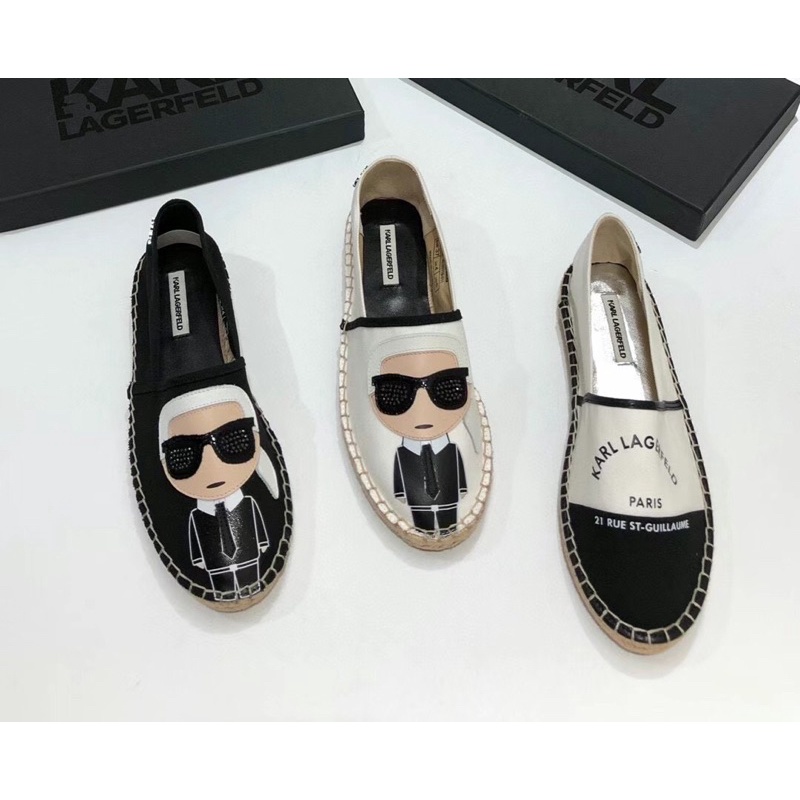 Giày lười đế cối Karl lagerfeld